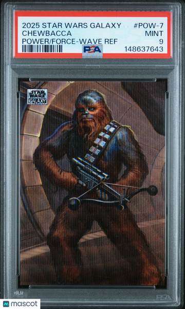 2025 Topps Chrome Star Wars Galaxy Power Of The Force Chewbacca #POW-7 PSA 9