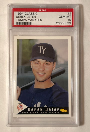 1994 Classic #1 DEREK JETER TAMPA YANKEES GEM-MT 10