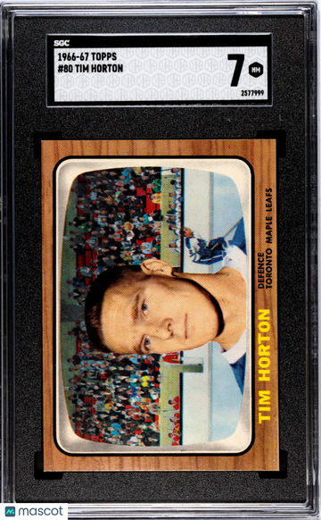 1966 Topps Tim Horton #80 SGC 7