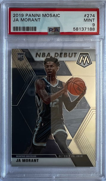 2019 Panini Mosaic Ja Morant PSA 9 Mint