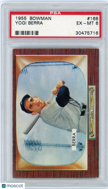 1955 Bowman Yogi Berra #168 PSA 6