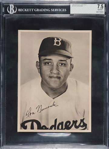 1949 Dodgers Picture Pack Team Don Newcombe #16 RC! BGS 7.5 POP 2/3 HIGHEST GR