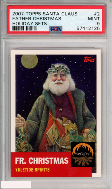2007 TOPPS SANTA CLAUS FATHER CHRISTMAS #2 HOLIDAY SETS PSA 9 MINT