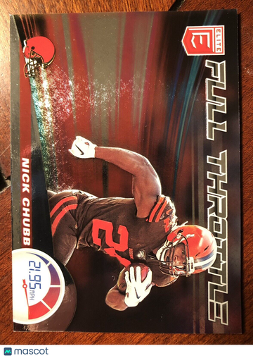 Nick Chubb 2020 Donruss Elite #2 Full Throttle Serial #321/349 Cleveland Browns