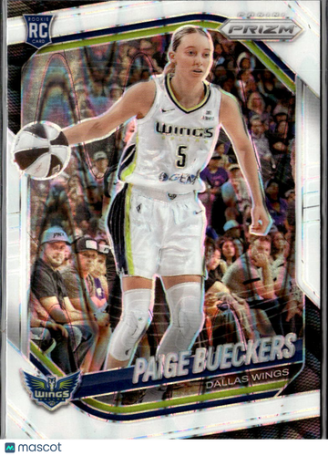 Paige Bueckers 2025 Panini Prizm RC Dallas Wings