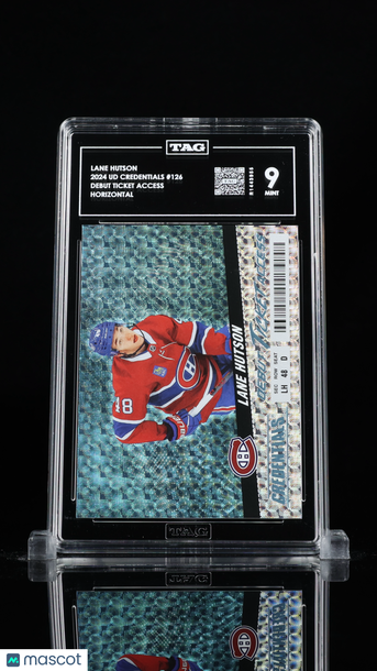 2024 Upper Deck Credentials Lane Hutson #126 Horizontal TAG 9