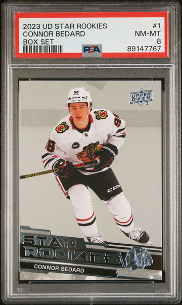 2023 Uper Deck Star Rookies Connor Bedard #1 PSA 8