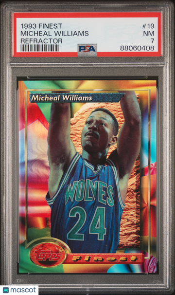 1993 Finest Micheal Williams #19 Refractor PSA 7