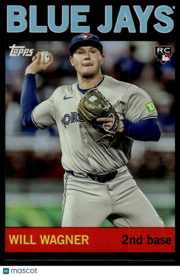 2025 Topps Archives Will Wagner #75 Black Foilboard RC