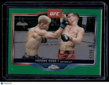 2025 Topps Chrome UFC Yadong Song #38 Green /99
