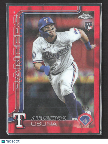 2025 Topps Chrome Update Alejandro Osuna #USC174 Red Lava Lamp Refractor RC 5/5