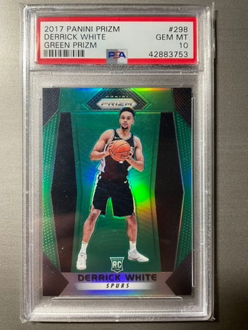 2017 Prizm Green Derrick White PSA 10 Rookie RC