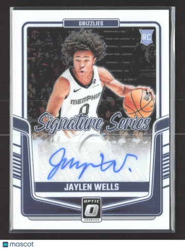 2025 Panini Donruss Optic Signature Series Jaylen Wells #SS-WEL RC Auto