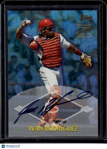 1999 Topps Certified Autograph Issue Ivan Rodriguez #TA18