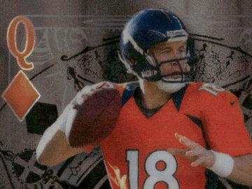 2024 Wild Card 5 Card Draw Stacked Deck Peyton Manning #SDPD-PMN Lava /1