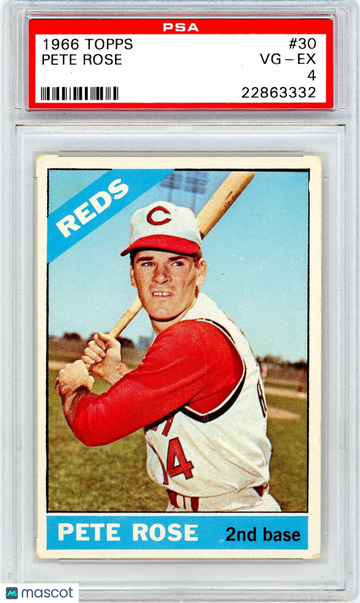 1966 Topps Pete Rose #30 PSA 4