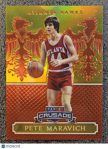 2014 Excalibur Crusade Pete Maravich #140 Red Prizm /99