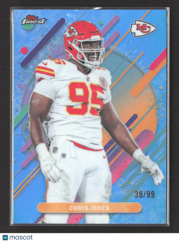 2025 Topps Finest Chris Jones #284 Blue 38/99
