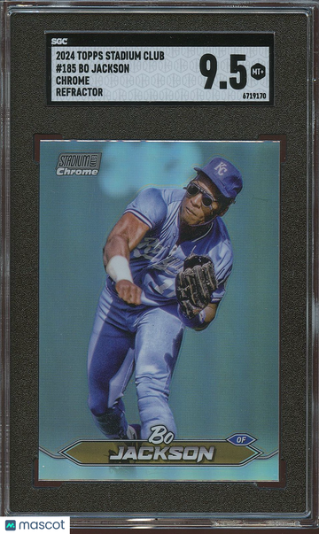 2024 Topps Stadium Club Bo Jackson #185 Chrome Refractor SGC 9.5