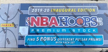 19-20 Hoops Premium w/ Exclusive Pulsar Packs Top Left of Front Box Slightly Smashed