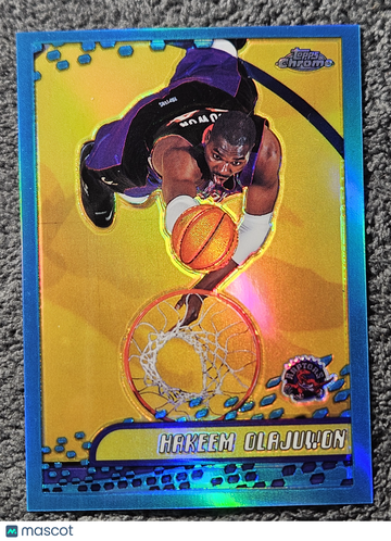 2001 Topps Chrome Hakeem Olajuwon #34 Refractor HOF