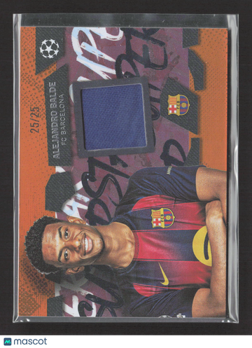 2026 Topps UEFA Club Competitions Superstar Relic Alejandro Balde #TSR-AB /25 Player-Worn Relic