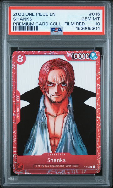 2023 One Piece Premium Card Collection -One Piece Film Red- Shanks #16 PSA 10
