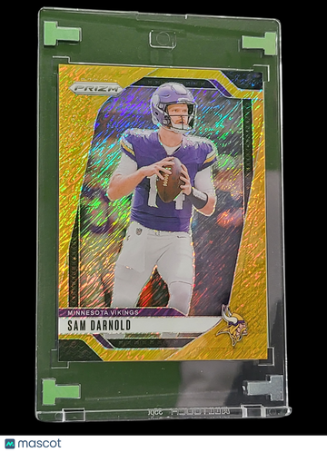 2024 Panini Prizm Football Sam Darnold #185 Gold Shimmer /10
