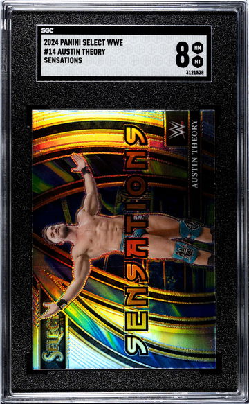 2024 Panini Select WWE Sensations Austin Theory #14 SGC 8