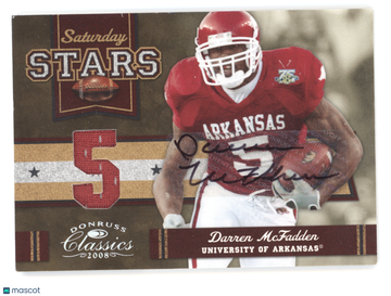 2008 Donruss Classics Saturday Stars Darren McFadden #SS-24 01/10 Game-Worn Jersey