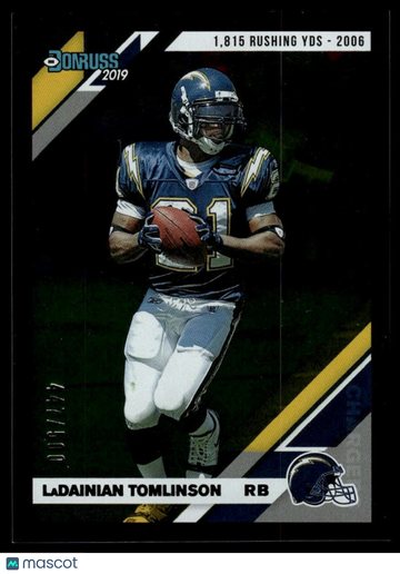 2019 Donruss LaDainian Tomlinson #137 Season Stat Line SN