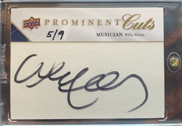 Willie Nelson 2009 UD Prominent Cuts Auto Musician 5/9