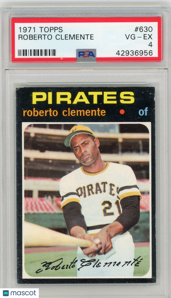 1971 Topps Roberto Clemente #630 PSA 4