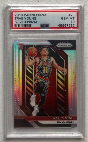 2018 Trae Young Silver Prizm PSA 10