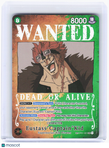 Pillars of Strength Eustass"Captain"Kid (Wanted Poster) Foil Super Rare #OP01-051