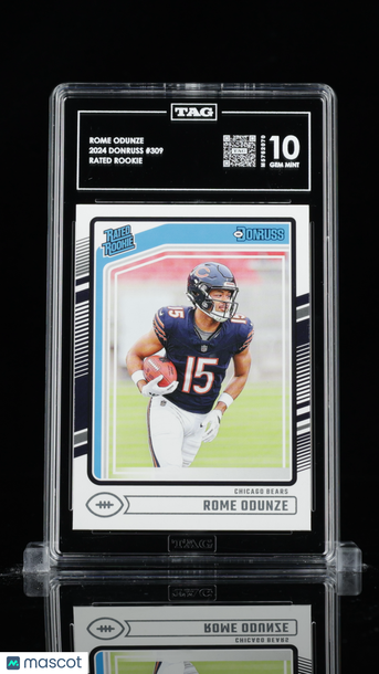 2024 Donruss Rated Rookie Rome Odunze #309 Rookie TAG 10