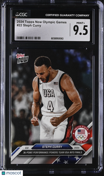 2024 Topps Now Olympic Games #22 CGC 9.5