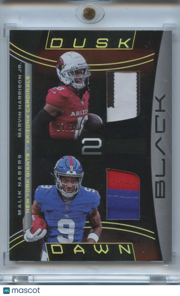 2024 Marvin Harrison Marvin Harrison Jr. Malik Nabers Patch Rookie