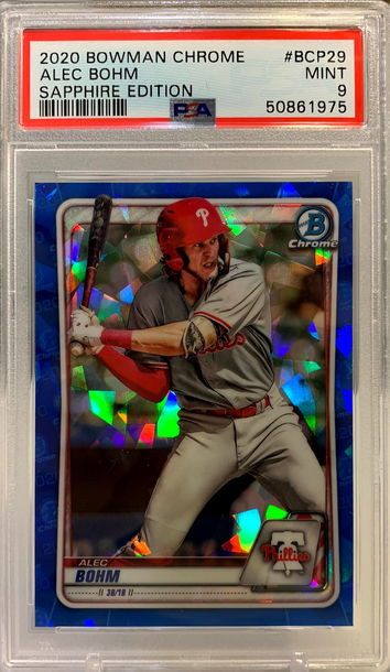 2020 Bowman Chrome Sapphire Alec Bohm