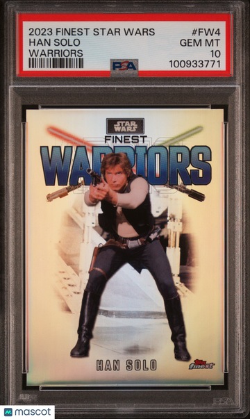 2023 Topps Finest Star Wars Finest Warriors Han Solo #FW4 PSA 10