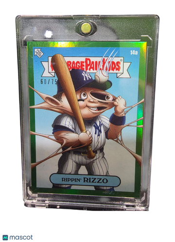 2023 Topps Garbage Pail Kids x Alex Pardee Anthony Rizzo #14a Green /75