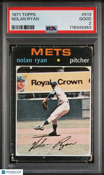 1971 Topps Nolan Ryan #513 PSA 2