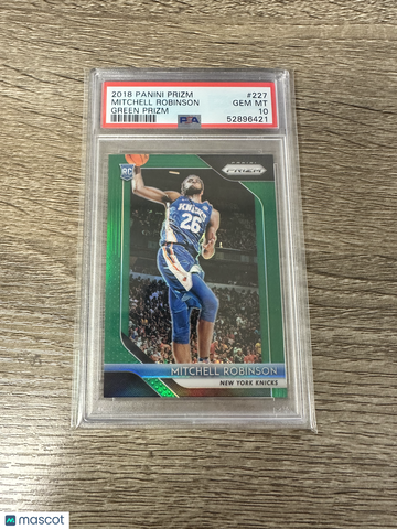 2018 Panini Prizm Mitchell Robinson #227 Green PSA 10