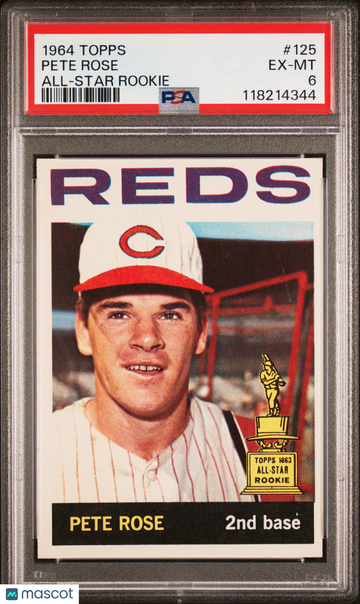 1964 Topps Pete Rose #125 All Star Rookie PSA 6