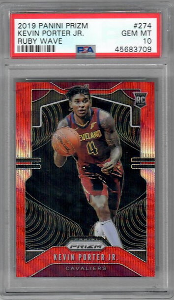 2019 Panini Prizm 274 Kevin Porter Jr. Ruby Wave