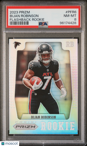 2023 Panini Prizm Prizm Flashback Rookie Bijan Robinson #PFR6 PSA 8