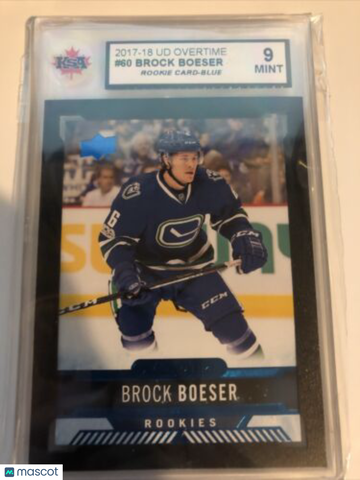 2017-18 Upper Deck Overtime Brock Boeser Rookie KSA 9
