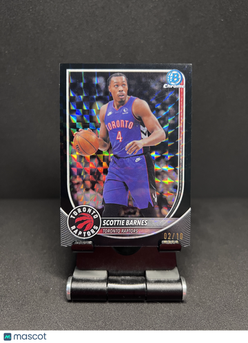 2025 CHROME SCOTTIE BARNES BLACK GEOMETRIC REFRACTOR /10