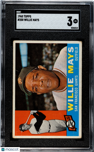 1960 Topps Willie Mays #200 SGC 3