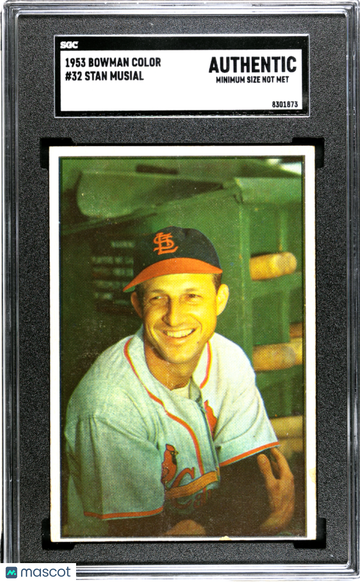 1953 Bowman Color Stan Musial #32 SGC A